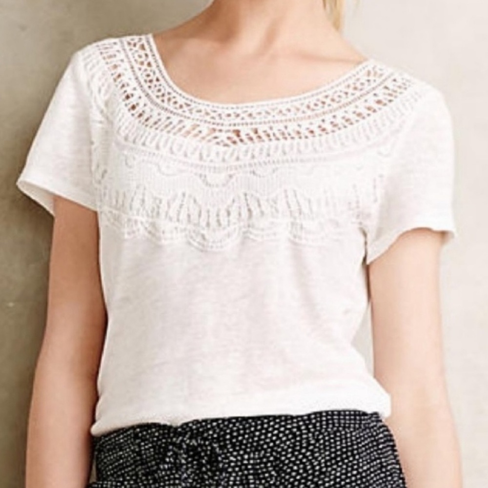Anthropologie Meadow & Rue Jasmine Crochet Top